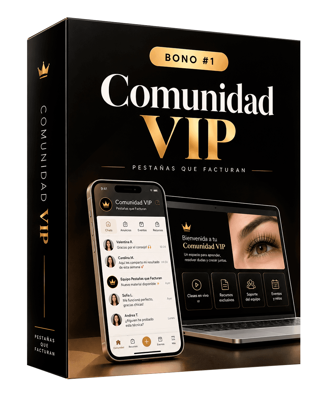 Mockup del bono Comunidad VIP